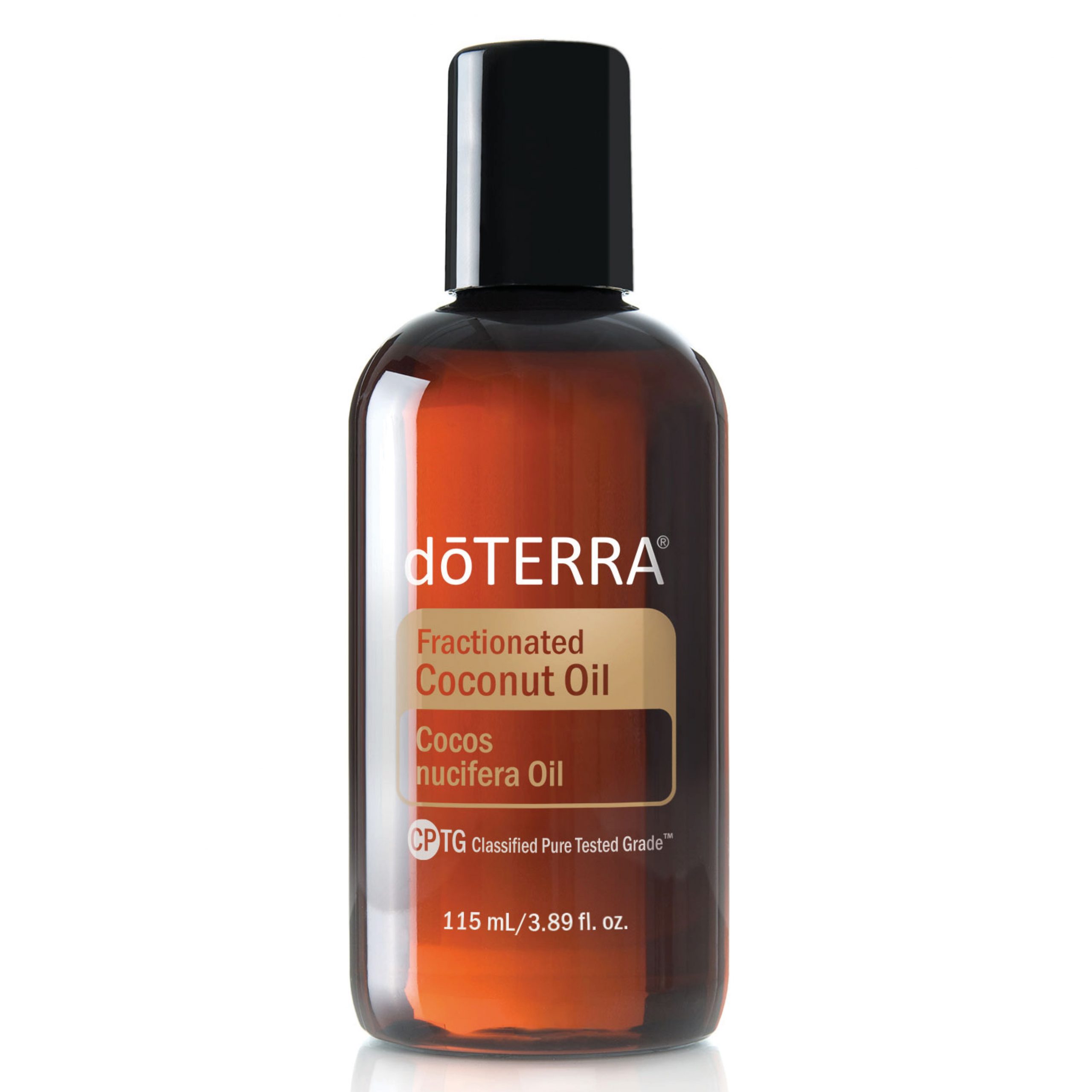 Öle_Jessy_Richter_Essentials_franktionieres_Kokosoel Flasche Fraktioniertes Kokosöl, Trägeröl, dōTERRA