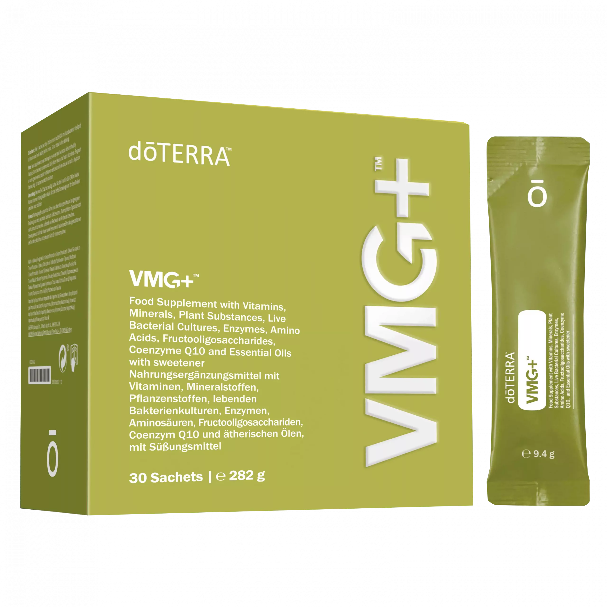 VMG_plus_Doterra_Jessy_Richter Supplement VMG+ von dōTERRA, kraftvolle Mischung aus über 75 pflanzlichen Vitaminen, Mineralstoffen und Greens aus Vollwertkost.
